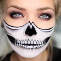 Ilustrasi makeup untuk halloween party. (Sumber foto: weheartit.com)