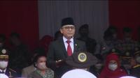 Menteri Pendayagunaan Aparatur Negara dan Reformasi Birokrasi (PAN-RB) Abdullah Azwar Anas dalam Upacara Pelantikan Terpadu Perwira Transportasi Kementerian Perhubungan, di Kawasan Monas, Selasa (25/19/2022).