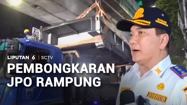 Pembongkaran JPO Rampung