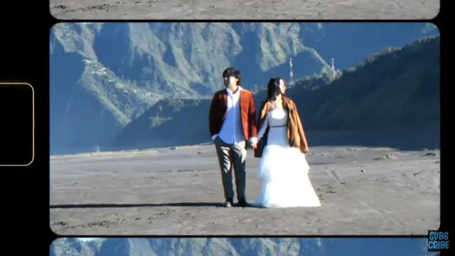 6 Momen Prewedding Joshua Suherman dan Clairine Clay di Bromo, Romantis