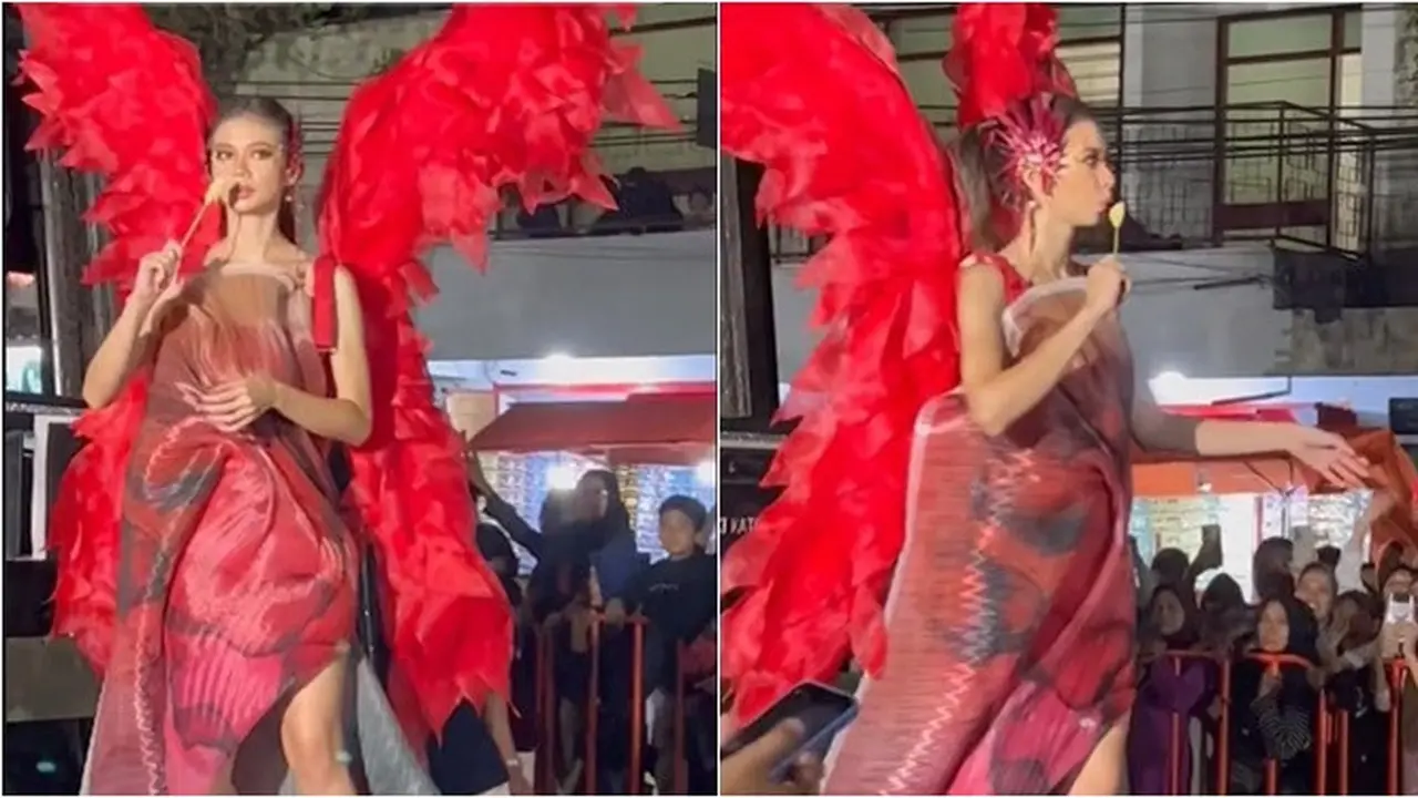 6 Momen Viral Yuki Kato Asyik Makan Telur Gulung di JFC 2023, Curi Perhatian
