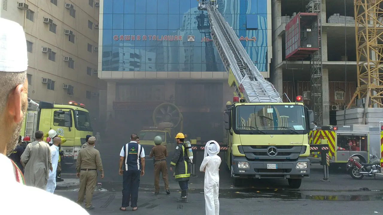 Pemondokan jemaah terbakar