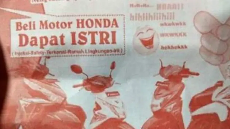 Ternyata Seperti Ini Penjelasan Iklan Beli Motor Dapat Istri