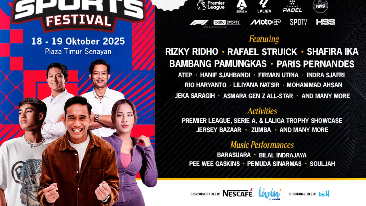 Segera hadir di Vidio Sports Festival dan nikmati keseruan Festival Olahraga terbesar di Indonesia. (dok. vidio.com)
