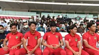 Jajaran pemain Timnas Indonesia U-20. (foto:bagus/kemenpora.go.id)