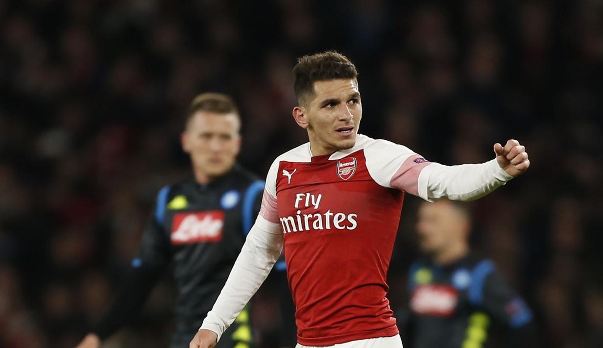 Dengan postur tubuh 166 cm, Torreira dikenal garang dan mempunyai visi bermain yang luar biasa. Imbasnya ia menjadi pemain andalan Unai Emery sejak awal musim dan tidak tergantikan. (AFP/Ian Kington)