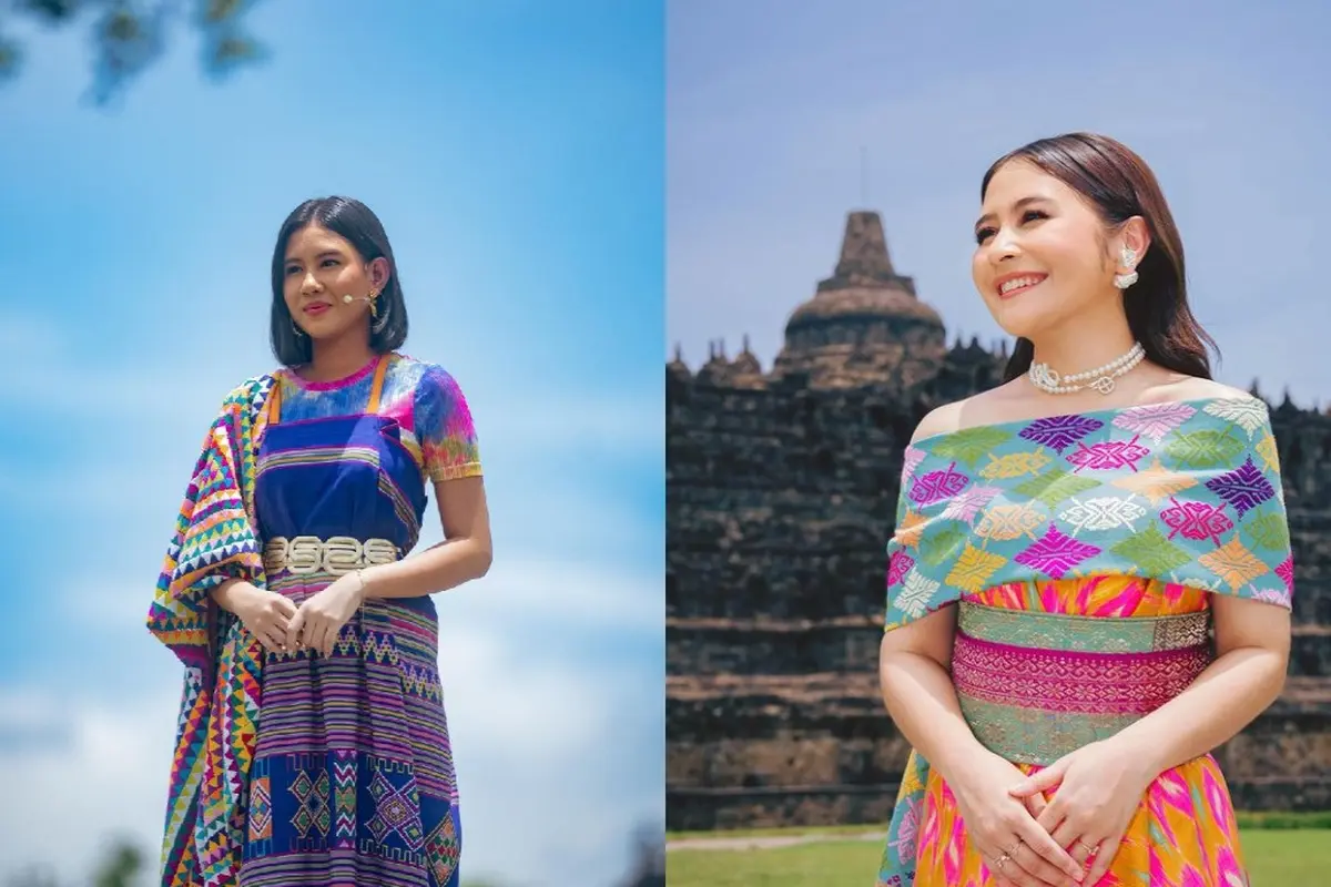 Adu Gaya Prilly Latuconsina dan Shenina Cinnamon dalam Balutan Tenun Warna-Warni di FFI