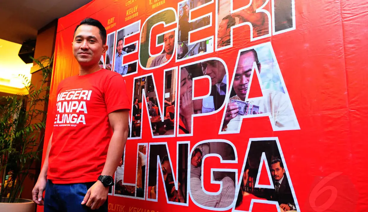 Aktor Lukman Sardi saat press screaning film Negeri Tanpa Telinga, Jakarta, Kamis (7/8/14). (Liputan6.com/Andrian M Tunay)