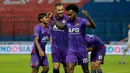 Persik Kediri mengawali laga perdananya di Grup D Piala Presiden 2022 dengan meraup tiga poin penuh berkat kemenangan tipis 1-0 atas Persikabo 1973 di Stadion Kanjuruhan, Malang, Minggu (12/6/2022). Adalah gol dari striker anyar Persik asal Brasil, Joanderson di menit ke-49 yang menjadi penentu kemenangan. (Bola.com/Arief Bagus)