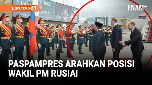  Bingung! Wakil PM Rusia Kagok saat Sambut Prabowo Subianto