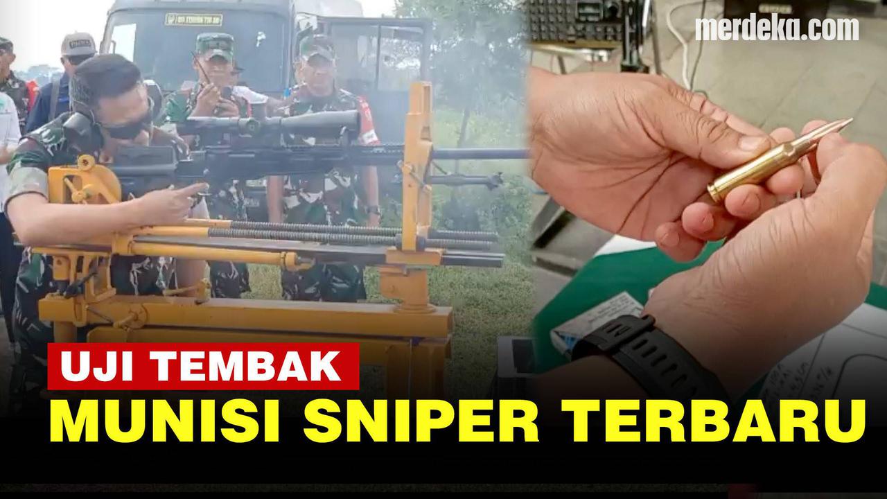 VIDEO: Dislitbang TNI AD Lakukan Uji Tembak Munisi Sniper Terbaru Rancangan Pindad
