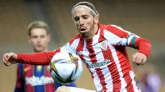 Iker Muniain tampil apik di musim ini bersama Athletic Bilbao. Ia terlah menyumbangkan dua gol dan tiga assist dalam 12 laga di Liga Spanyol. Hingga pekan ini, ia tercatat telah mengoleksi empat gelar Man of The Match. (AFP/Cristina Quicler)
