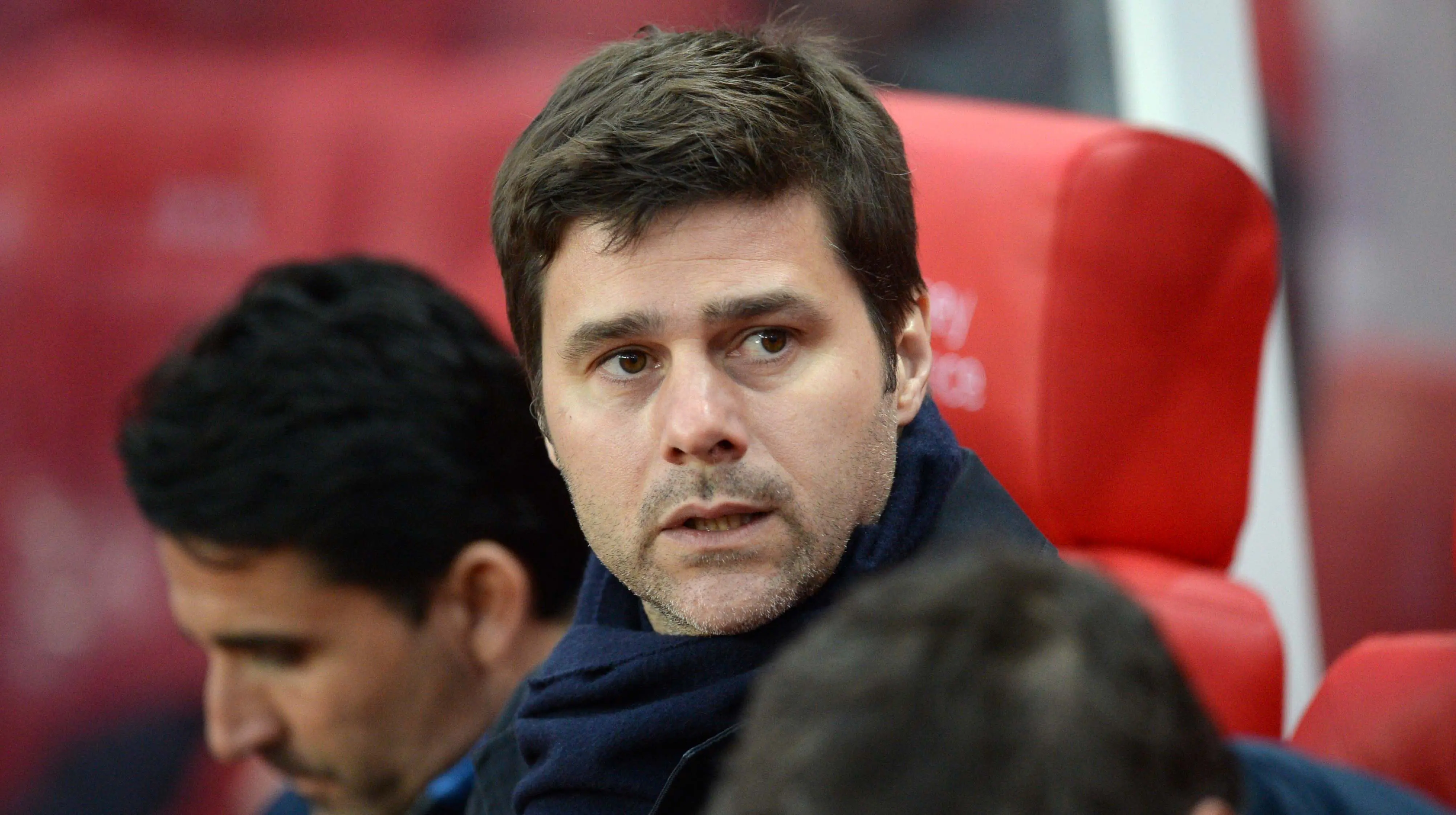 Pelatih Tottenham Hotspur, Mauricio Pochettino saat mendampingi timnya bertandang ke Stoke City  pada lanjutan Liga Inggris di Stadion Britannia, Stoke, Selasa (19/4/2016) dini hari WIB. (AFP/Oli Scarff)