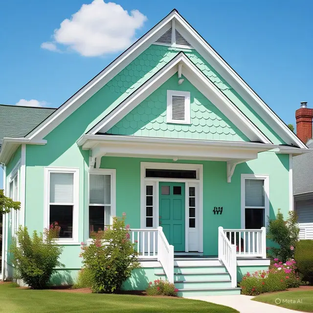Inspirasi Warna Cat Rumah Hijau