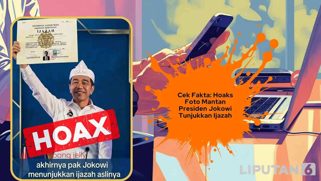 Cek fakta foto mantan Presiden Jokowi tunjukkan ijazah
