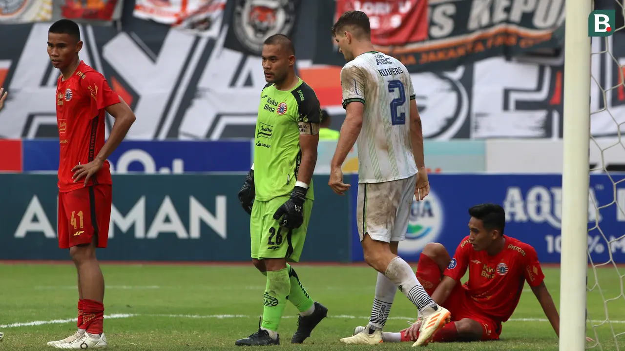 Ekspresi Pemain Persija Jakarta Setelah Pertandingan Melawan Persib Bandung
