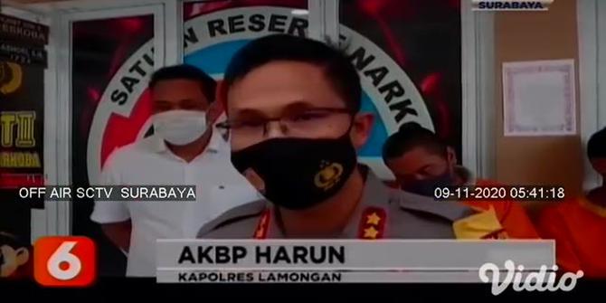VIDEO: Polisi Sita Sabu-Sabu 9,6 Gram dari Oknum ASN di Lamongan