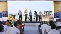 Groundbreaking Asiana Soccer Academy di Cicurug, Kecamatan Sukabumi, Jawa Barat, Senin (2/9/2024). Nantinya,&nbsp;Asiana Soccer Academy&nbsp;berdiri di atas lahan seluas 56.840m2 dengan fasilitas lengkap. (dok.&nbsp;Asiana Soccer Academy)