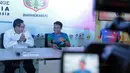 Pemain Bhayangkara FC, Hargianto hadir saat pertemuan bersama J-League di Kantor PSSI, Jakarta, (16/1/20180. Pertemuan ini membahas J-League Asia Challenge 2018. (Bola.com/Nicklas Hanoatubun)