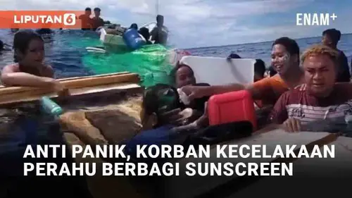 VIDEO: Anti Panik, Korban Kecelakaan Perahu di Talaud Berbagi Sunscreen Saat Tunggu Pertolongan