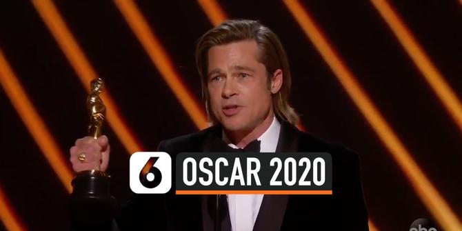 VIDEO: Brad Pitt, Pemeran Pembantu Pria Terbaik Oscar 2020