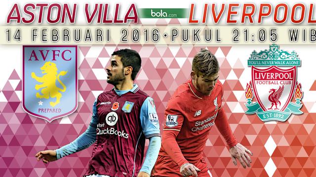 Aston Villa vs Liverpool (Bola.com/Samsul Hadi)