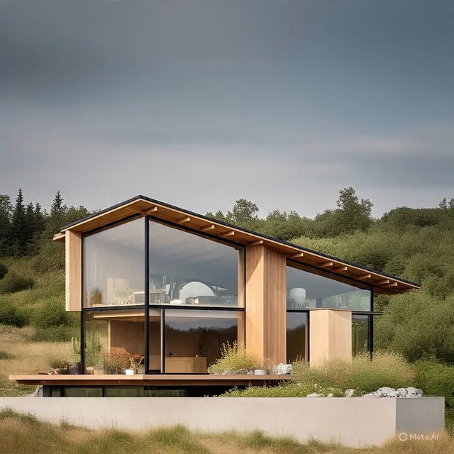Model Rumah Scandinavian Minimalis dengan Rooftop