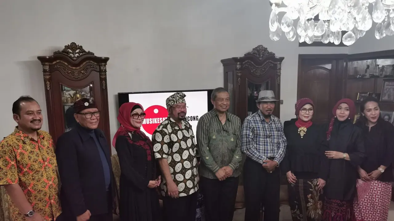 Yayasan Musikesatu (Musik Keroncong Bersatu) menggelar acara Halal Bihalal di kawasan Cinere Depok, Minggu (5/6/2022)
