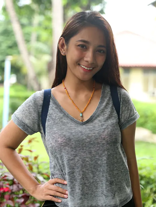 "Yang menarik itu ceritanya enggak bisa diduga. Aku bakal berantem terus sama Eza kalau setiap ketemu," ujarnya. (Andy Masela/Bintang.com)