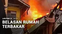 Kebakaran melanda permukiman padat di Samarinda Ulu, Kalimantan Timur. Belasan rumah ludes terbakar.