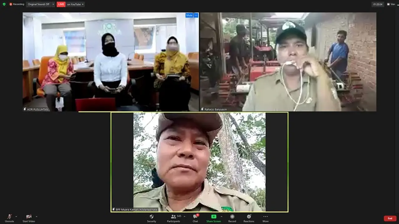 Penyuluh pertanian di Banyuasin membuat kreasi inovasi teknologi amator atau Atabela Modifikasi Traktor. (Ist)