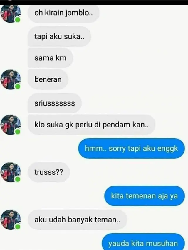 Bikin Ikut Sedih, 6 Chat Ditolak Gebetan Ini Nyesek Banget