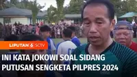 Jelang putusan Mahkamah Konstitusi, Presiden Joko Widodo bermain bola kaki dengan anak-anak SSB Gorontalo. Namun, Presiden Jokowi sempat memberikan tanggapannya soal sidang putusan sengketa pilpres yang sebentar lagi akan digelar.