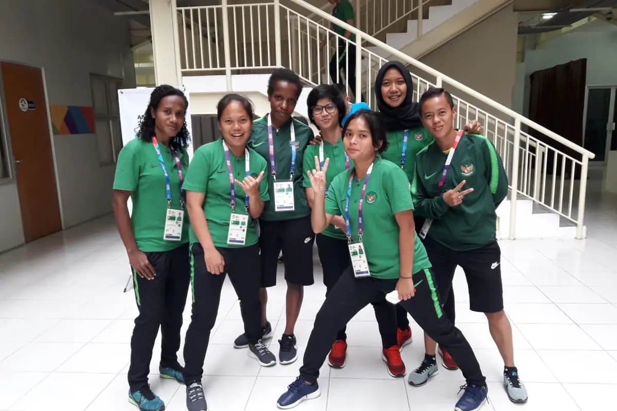 Para pemain Timnas Putri Indonesia di Asian Games 2018