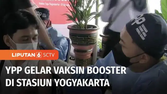 YPP SCTV-Indosiar kembali menyalurkan bantuan pemirsa dengan menggelar vaksinasi booster gratis di Stasiun Yogyakarta. Ratusan paket sembako gratis juga disediakan bagi peserta vaksinasi Covid-19.