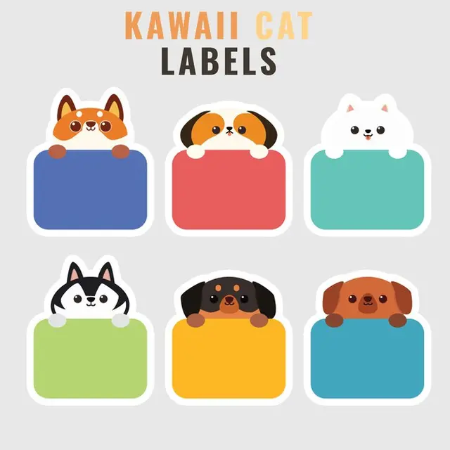 ilustrasi template label nama anak