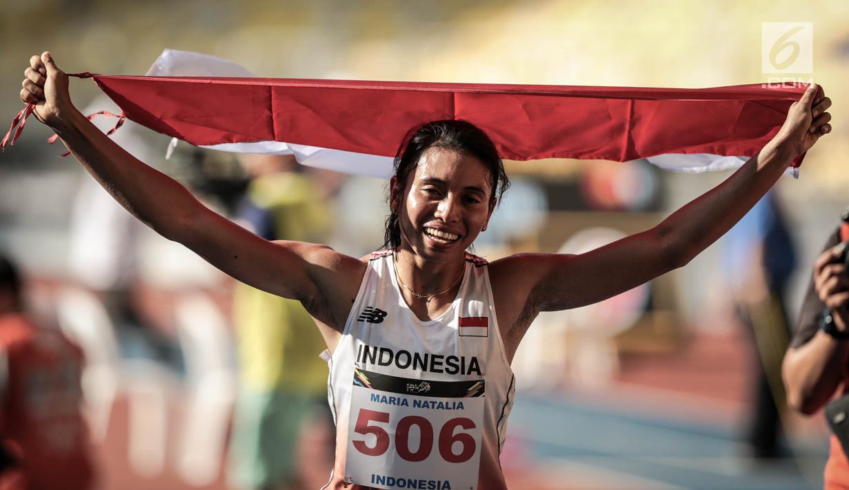 Photo Raih Medali Perak Begini Aksi Atlet Lompat Jauh Maria Natalia Bola Liputan6 Com
