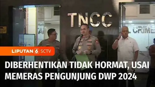 VIDEO: Tiga Perwira Polisi Dipecat, Terbukti Memeras Warga Malaysia di DWP 2024
