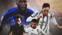 Ilustrasi - Romelu Lukaku, Federico Chiesa, Mohamed Salah, dan Jadon Sancho (Bola.com/Adreanus Titus)