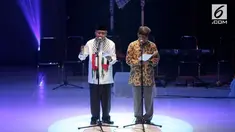  Gus Mus kamis malam (24/8/2017) menghadiri doa bersama untuk Palestina di Cikini, Jakarta Pusat