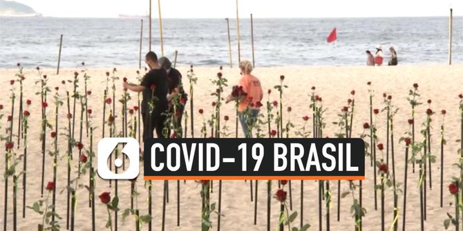 VIDEO: Jejeran Mawar untuk 500 Ribu Kematian karena Corona di Brasil