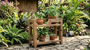 Cara Membuat Alas Pot dari Sisa Papan Kayu, Ide Kreatif untuk Percantik Tanaman