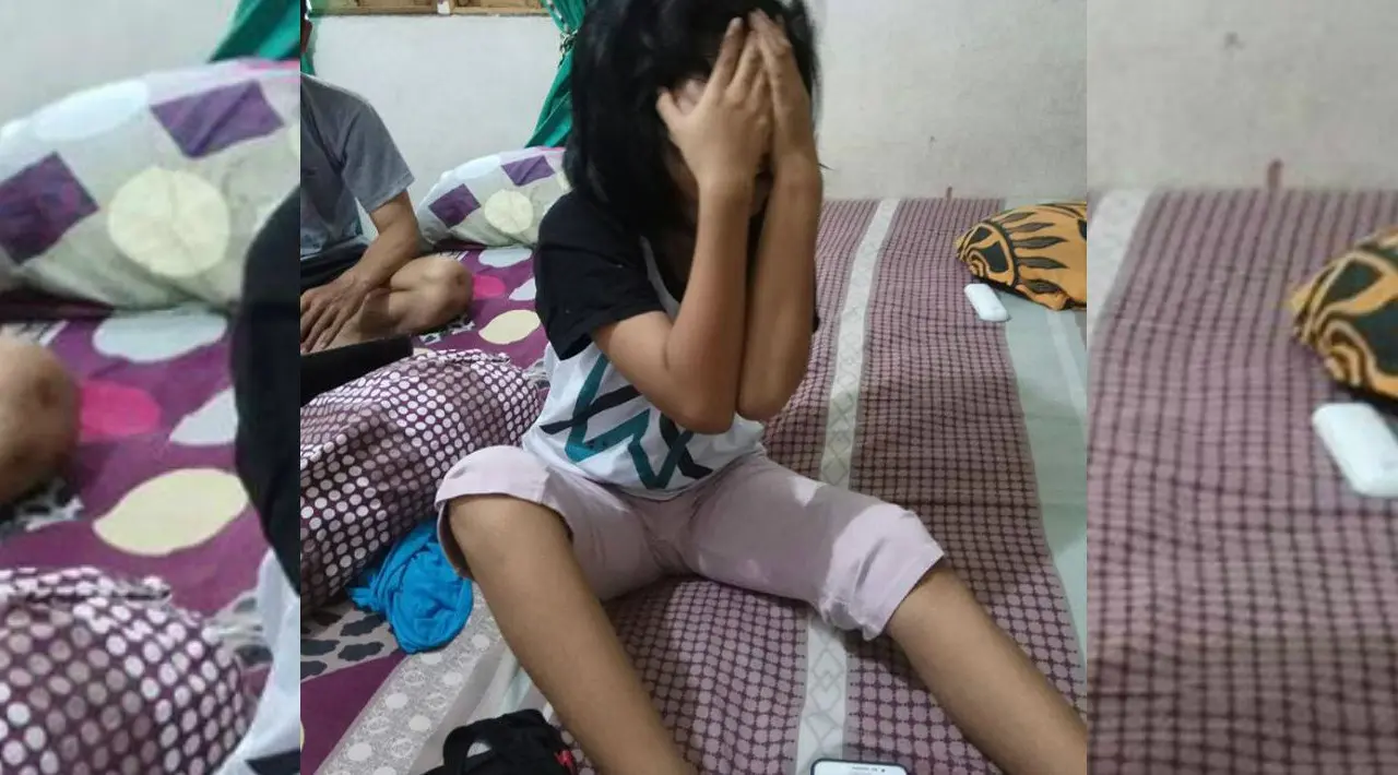 Siti Raisa Miranda alias Echa, pengidap sindrom putri tidur asal Banjarmasin, Kalsel, terbangun setelah kembali tidur nonstop yang kali ini selama empat hari. (Foto: Istimewa/Facebook/akun Moel Ya Lo Ve)