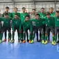 Timnas Futsal Indonesia saat melawan Antam FC pada laga uji coba di Tifosi Sport Center, Kalimalang, Jakarta Timur, (13/1/2017). (Bola.com/Nicklas Hanoatubun) 