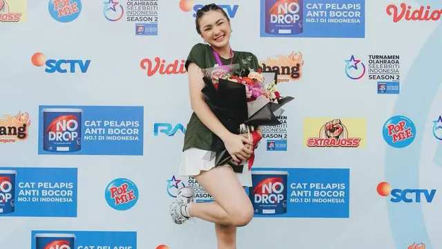 7 Potret Menawan Rayna Snova saat Main Tenis Meja di TOSI, Raih Juara 2