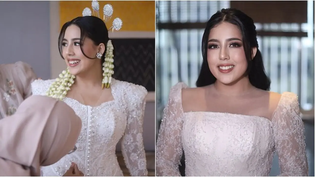 8 Potret Detail Penampilan Nessie Judge saat Akad dan Resepsi, Memesona