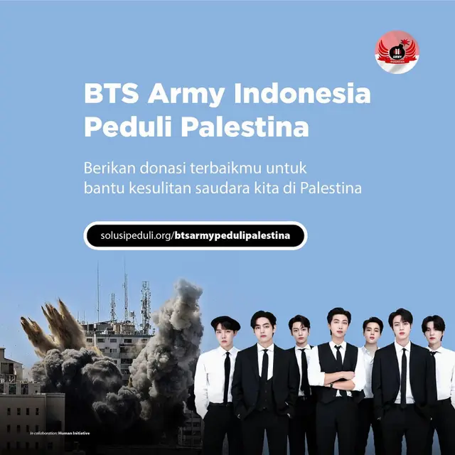 Army Indonesia bekerja sama dengan Human Intiative untuk menyalurkan dana kepada Palestina