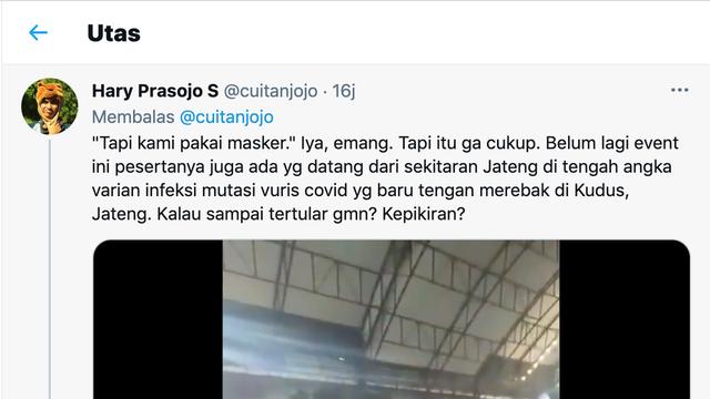 Unggahan akun @cuitanjojo. (Foto: Dok. Twitter @cuitanjojo)