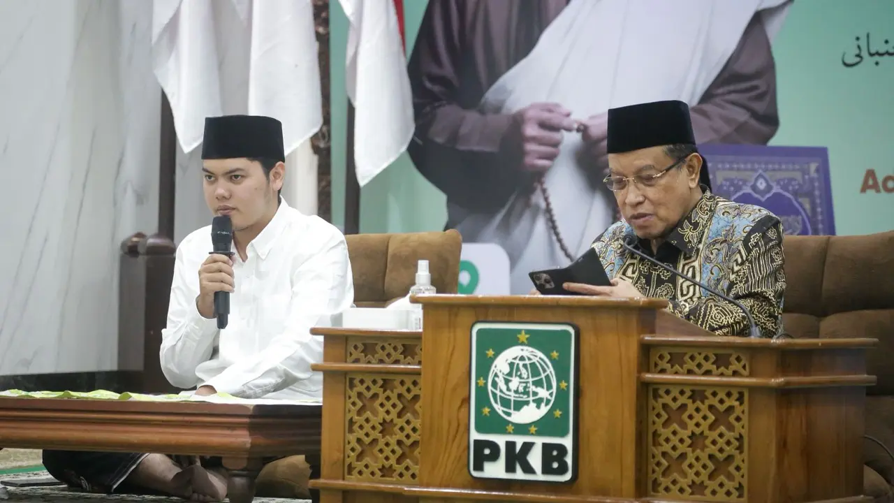 Cicit Hadratussyekh KH Hasyim Asy’ari, Gus Anta Maulana, saat menghadiri penutupan kajian kitab Adabul ‘Alim wal Muta’allim di Kantor DPP PKB, Jalan Raden Saleh No. 9, Jakarta Pusat, Kamis (12/3/2026) (Istimewa)