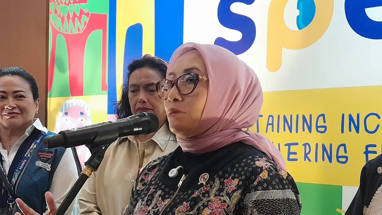 Menteri Arifah bicar soal keinginan anak disabilitas yang tidak ingin diistimewakan tapi diterima. (Foto: Benedikta Desideria/Liputan6.com)